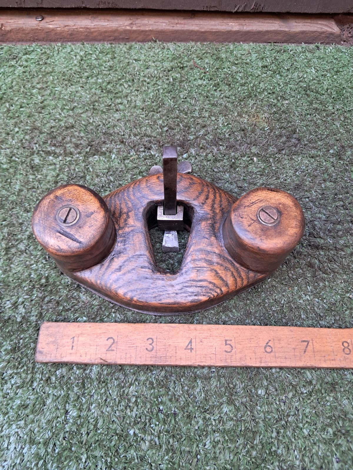 Vintage Wooden Granny’s Tooth Router Plane (LONDON) Woodworking Old Tool (#470)