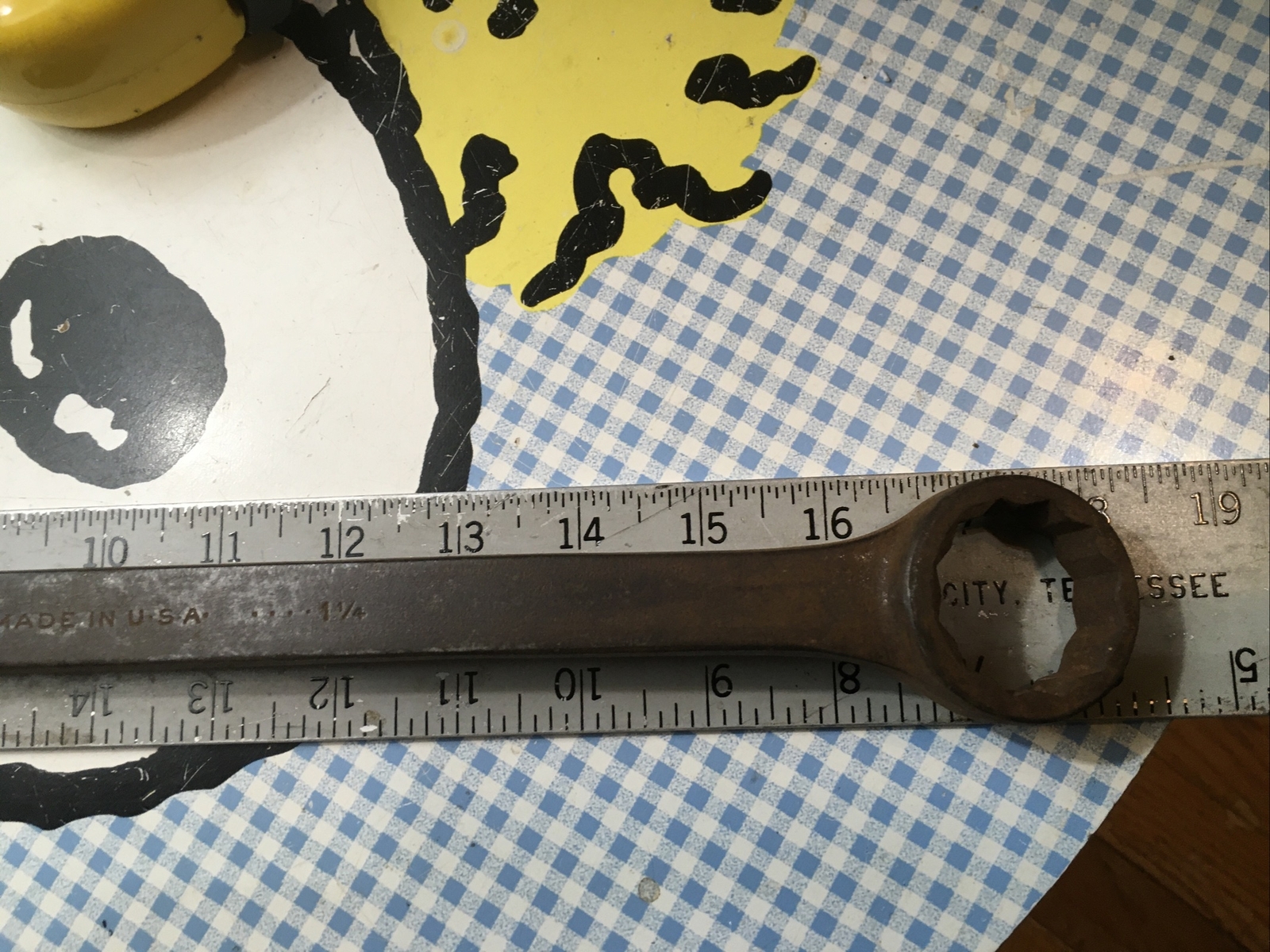 Vintage PLOMB 1160 1-3/8” X 1-1/4” Double Box End 12 Point Wrench USA Plumb
