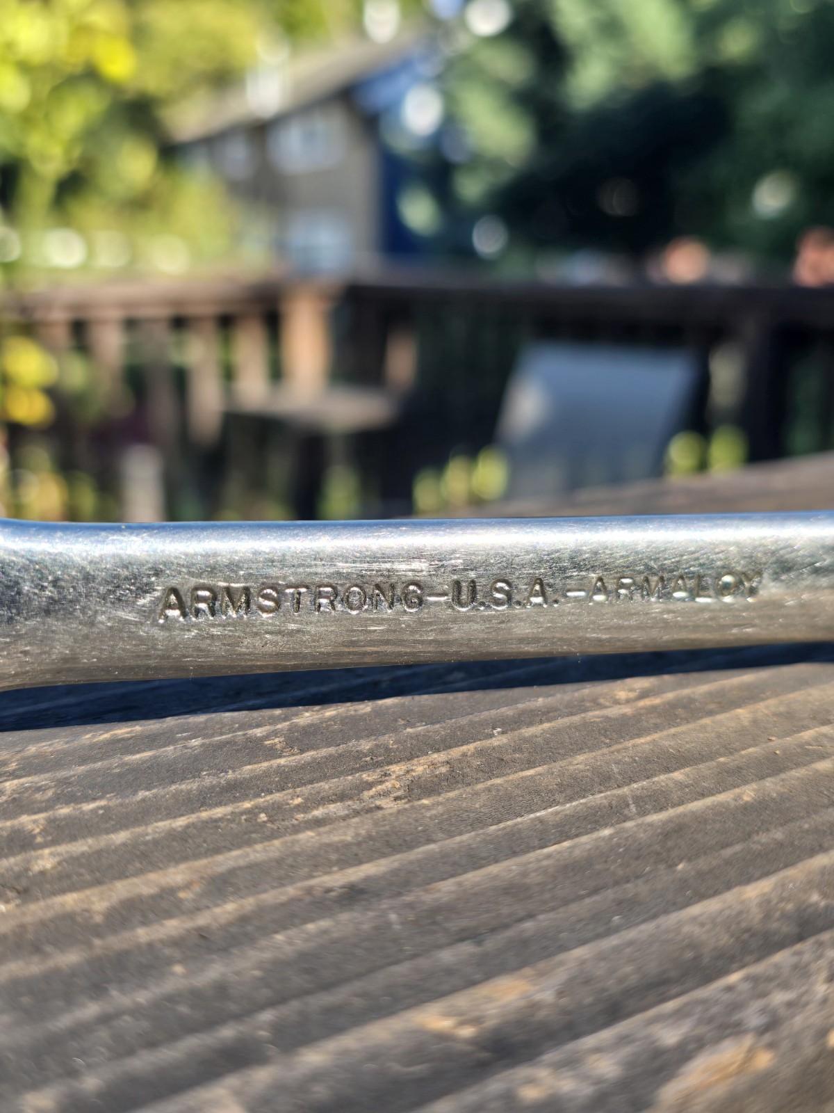 Vintage Armstrong Armaloy 5/8″ Polished Combination Wrench, No. 25-120, USA
