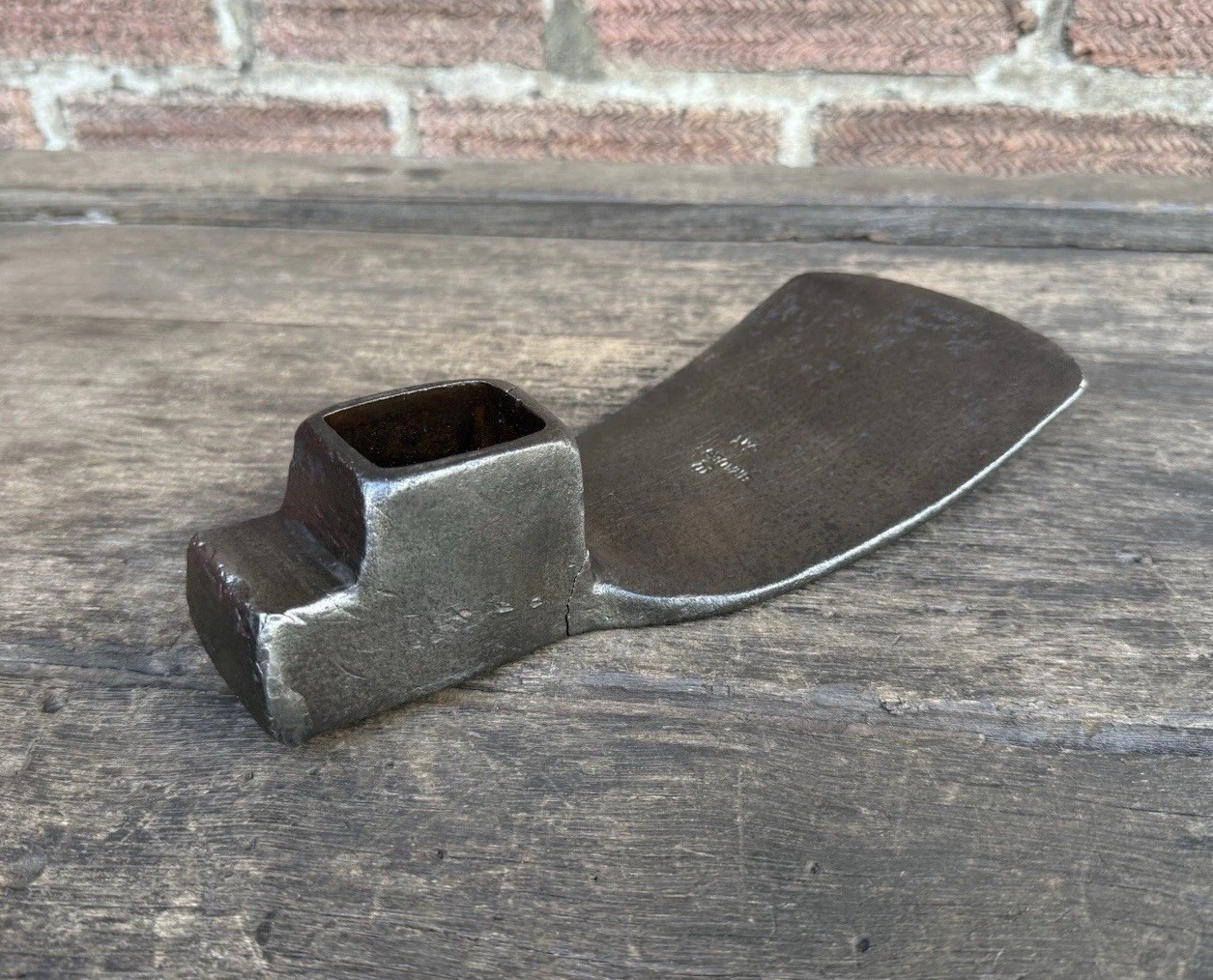 Vintage Brades Crown Stamp Adze Head Carpentry Woodworking Shipwrights Old Tool