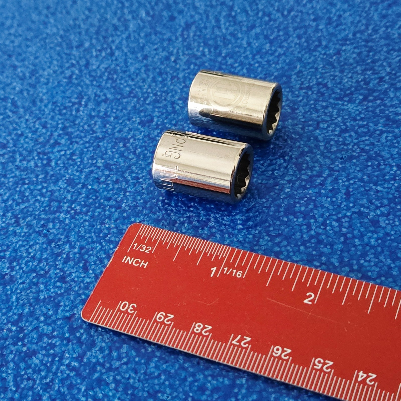 YOU GET BOTH! 11mm ARMSTRONG USA SOCKETS 3/8 DR 12pt AUTO REPAIR P/N 38-111