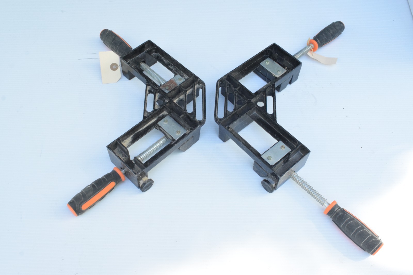 PONY WOODWORK CORNER CLAMP 2 AXIS 90 DEGREE ANGLE 2-1/2″ 2PC LOT METAL TOOL 9170