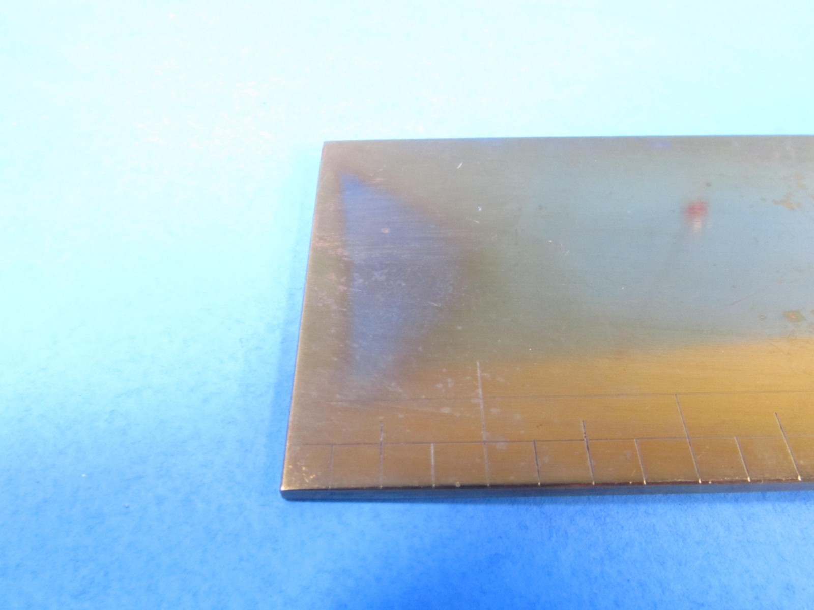 showy 4-1/2″ try square w/ solid brass blade & crisp wood handle