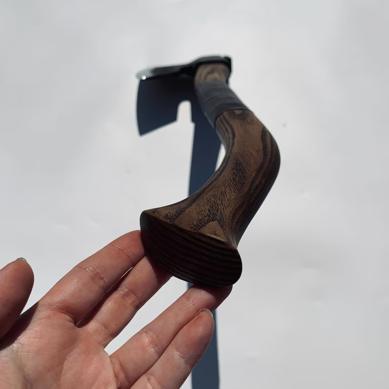 Custom Hand Forged 28″ Finnish Forest Axe with Wooden Handle Best For Gift
