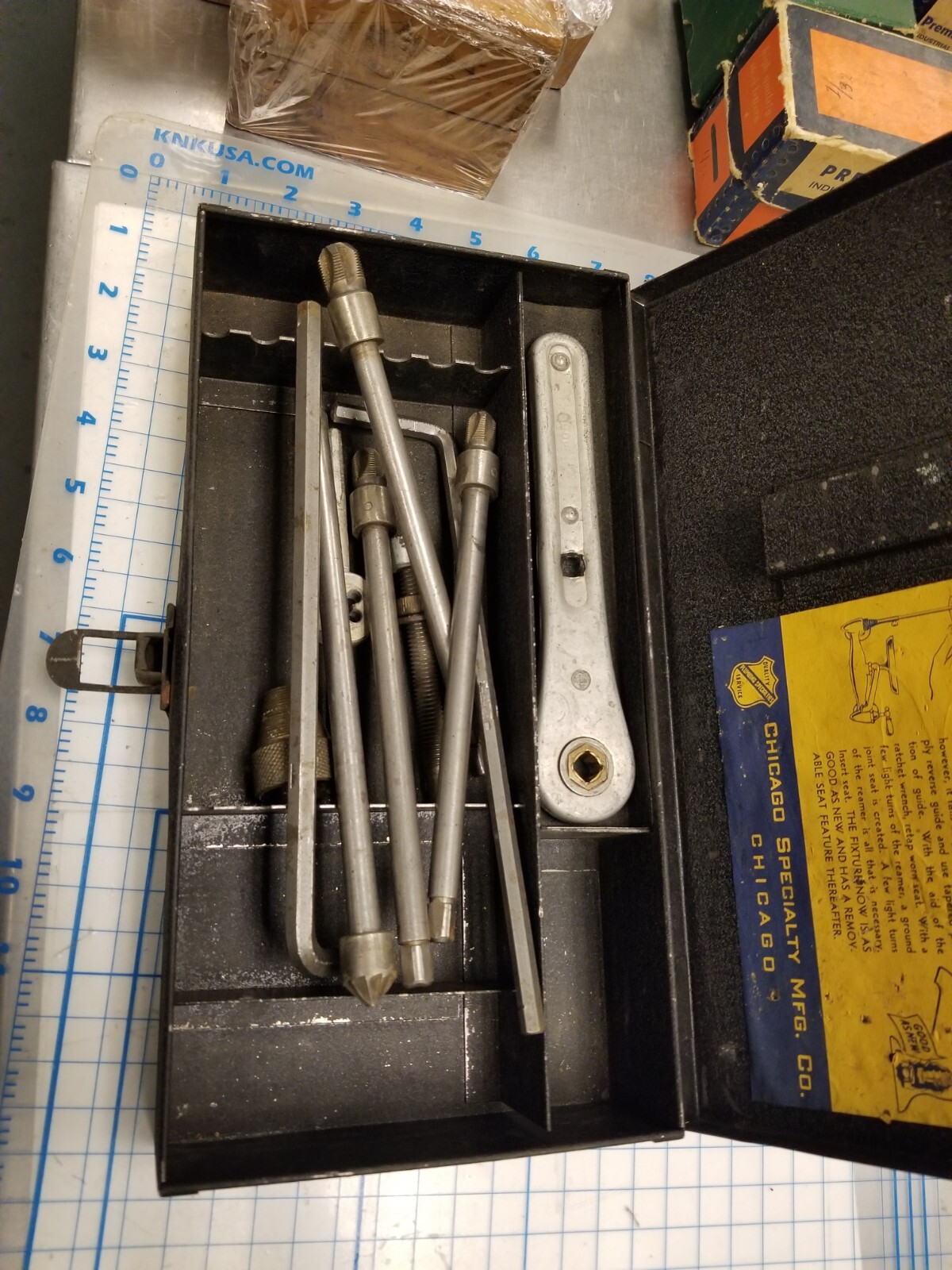 Vintage Chicago Specialty Mfg Co No.100 Faucet Reseating Set Made in USA