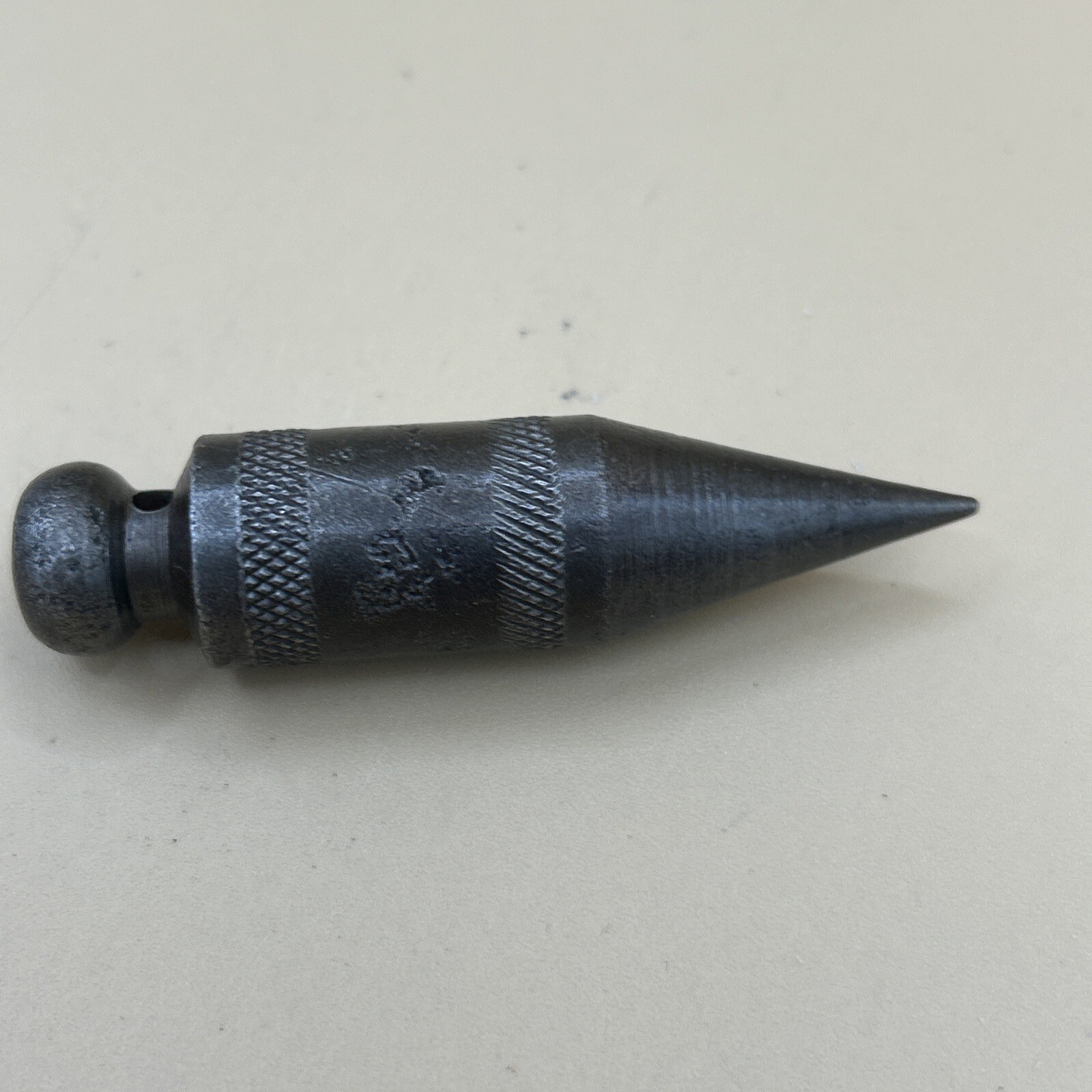 Vintage Unbranded 3. 8 Ounce Plumb Bob 3-1/16″ Long 3/4″ wide. Steel