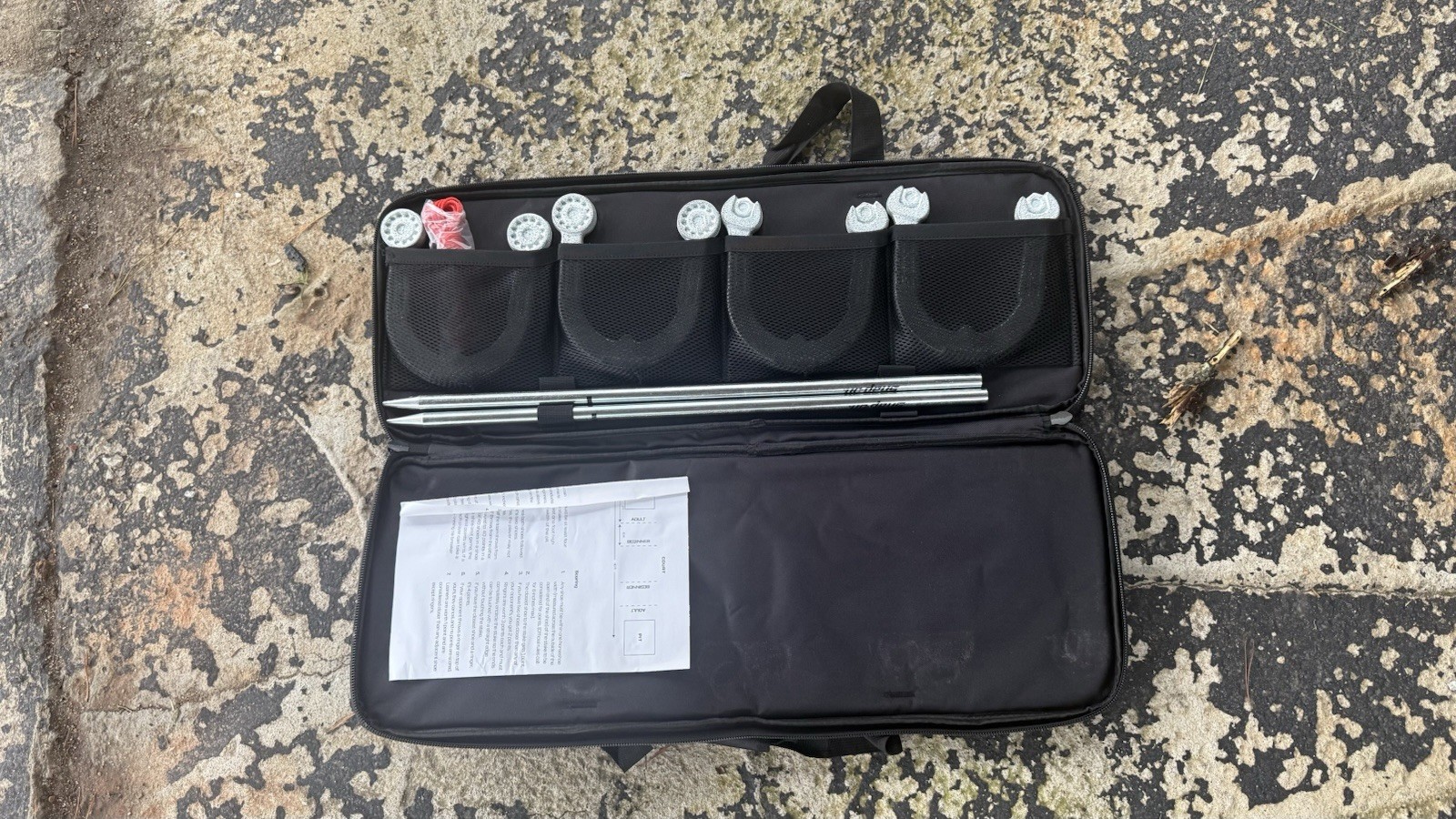 Snap-on Black Zip Tool Case w/ Logo, U-Shaped Tool & Attachments