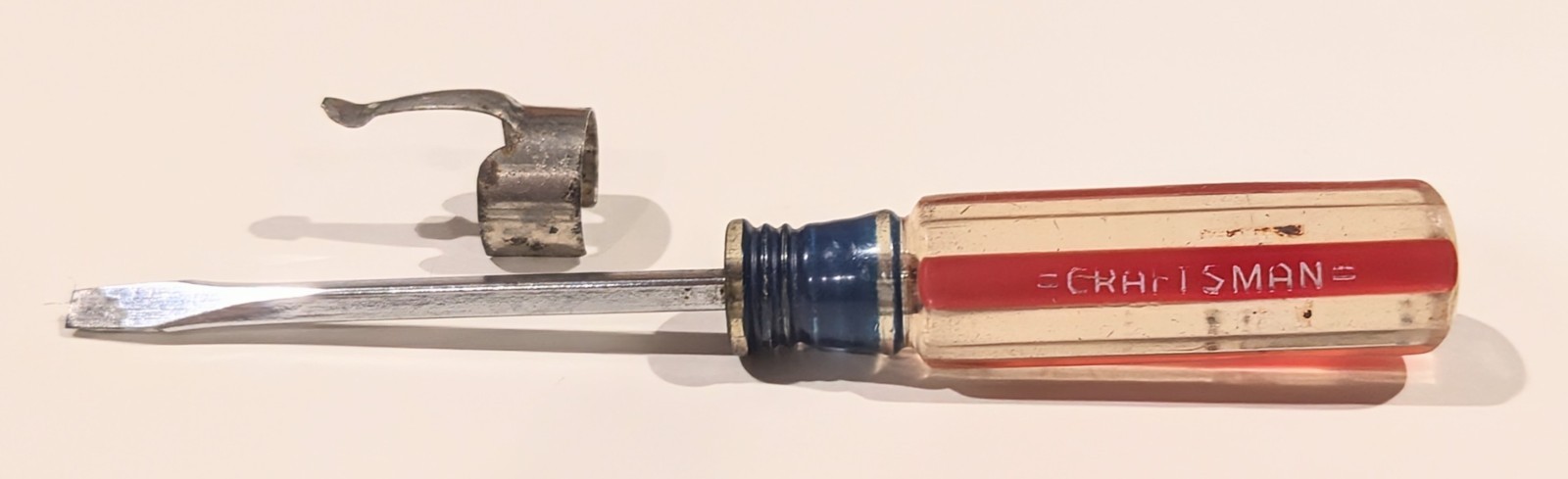 Vtg POCKET CRAFTSMAN Mini Flat Screwdriver w/CLIP Vanadium Made in Canada