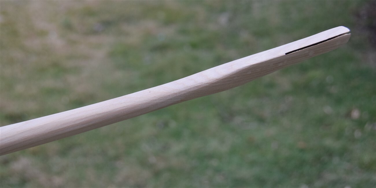 HICKORY 14-1/2″ OFFSET BROAD HATCHET Axe HANDLE ~ Unfinished ~ Right Handed