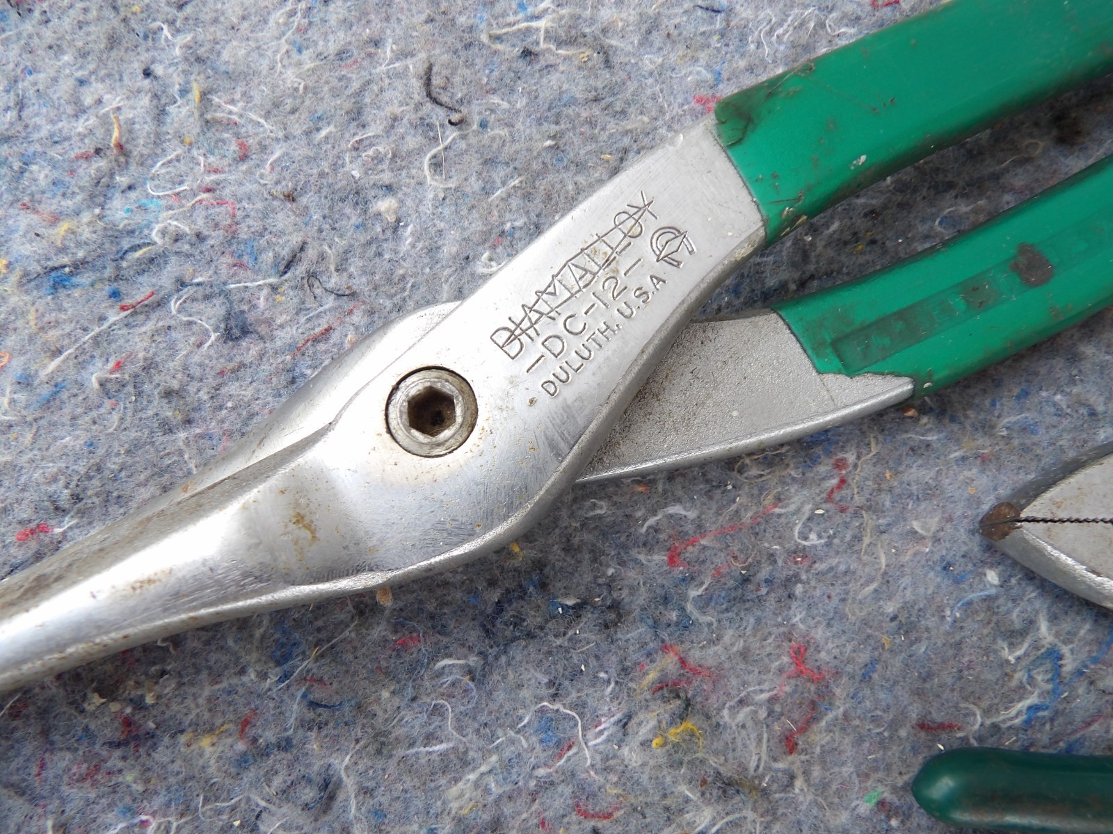 Lot of 7 Diamond Tool, Duluth, Diamalloy USA, Blue Point wrench snips pliers