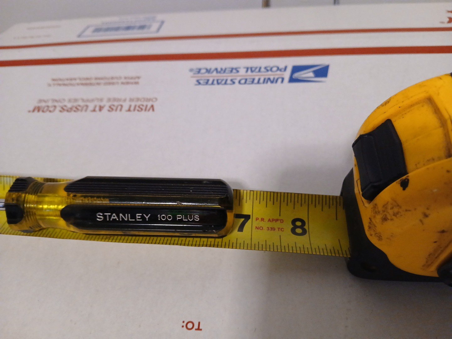 Vintage NOS Stanley 100 plus 3/16” tip x 3” screwdriver 1006-3in (66-163) USA D