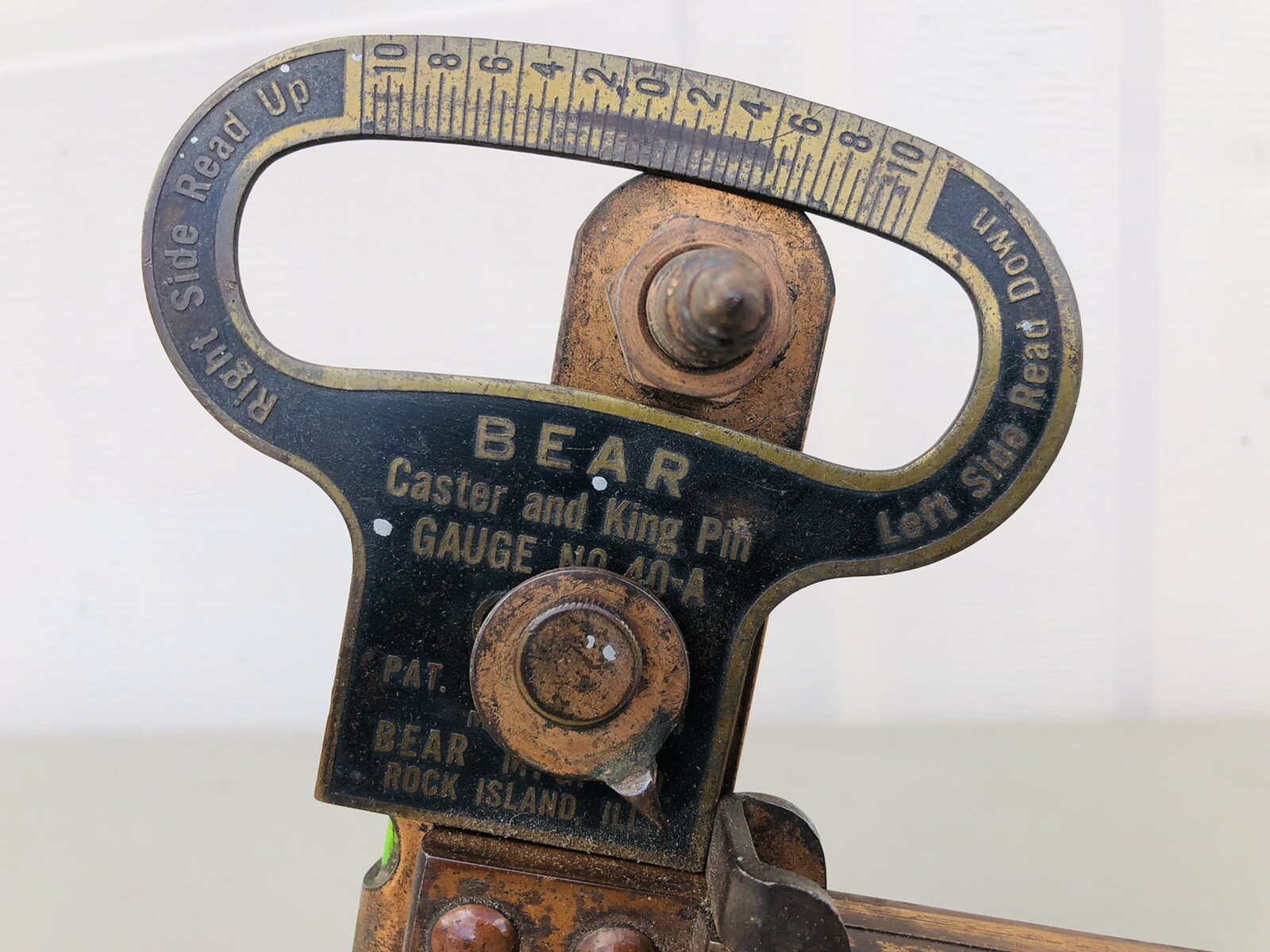 Vintage Bear Mfg No 40-A Alignment Tool Caster and King Pin Gauge