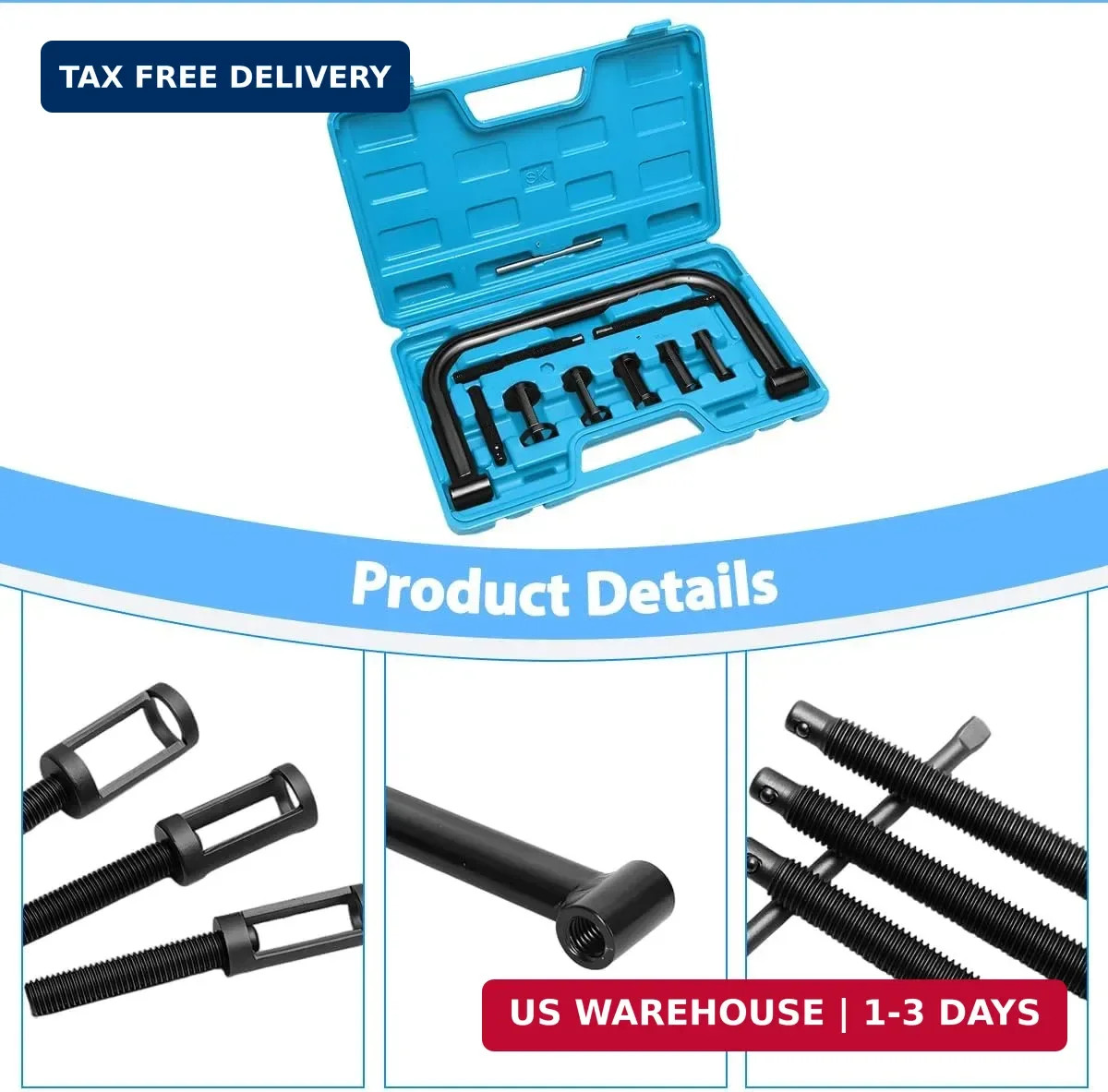Motorcycle Valve Spring Compressor, 10PCS Small Engine Hollow Valve Spring Remov