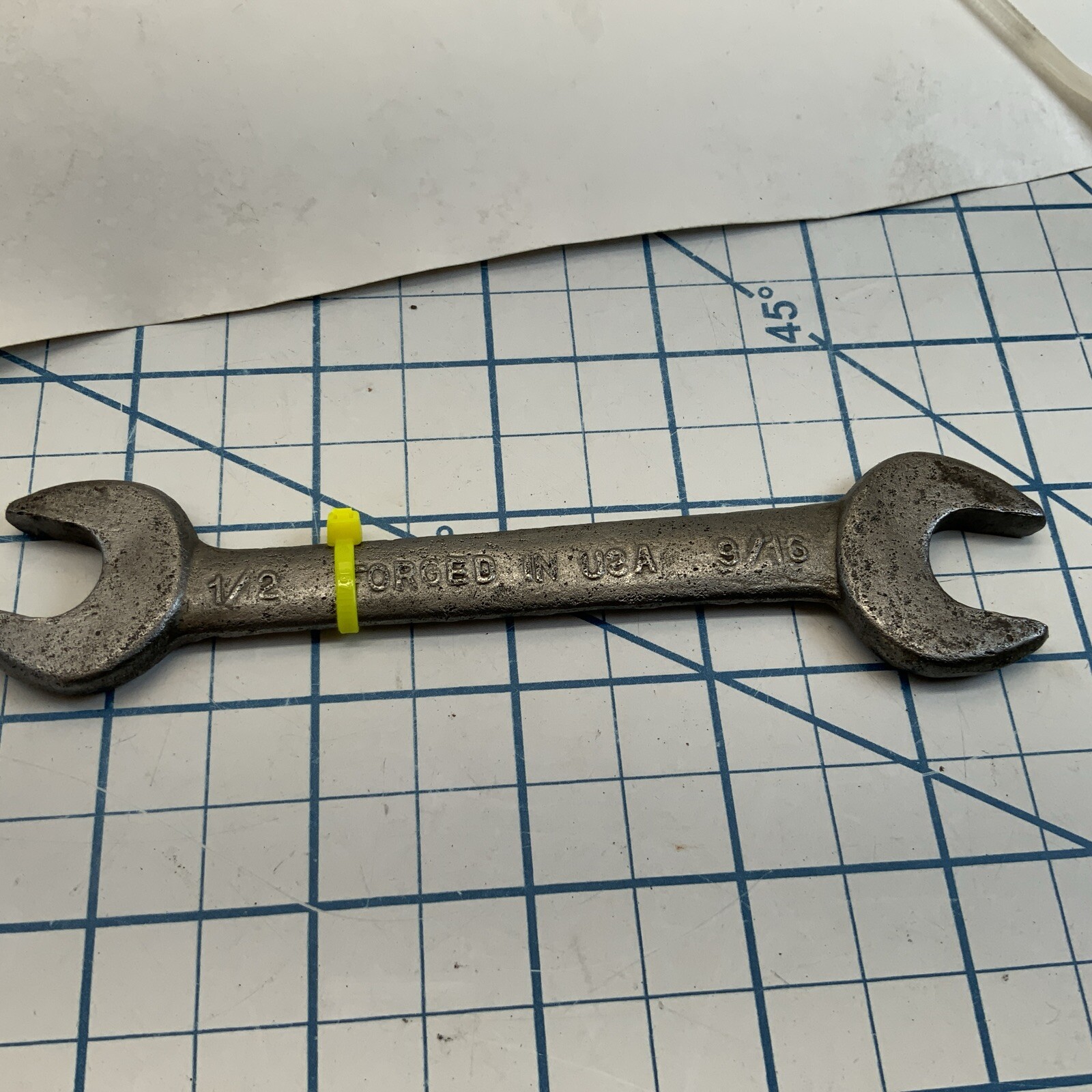 TRUECRAFT 1/2in. X 9/16in. Open End Wrench, USA Made