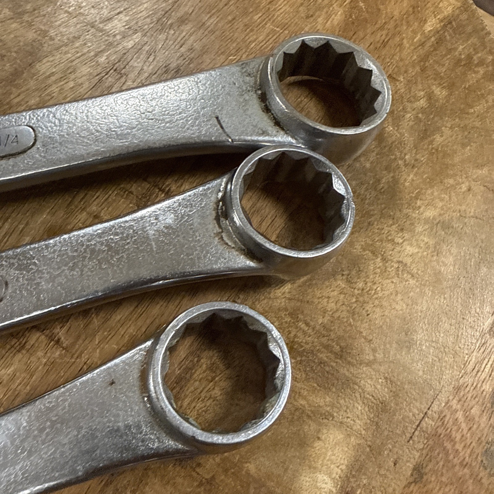 Vintage SK Tools USA 5 Piece Set C-40 1-1/4” Thru C-28 7/8” 12 Point Combination