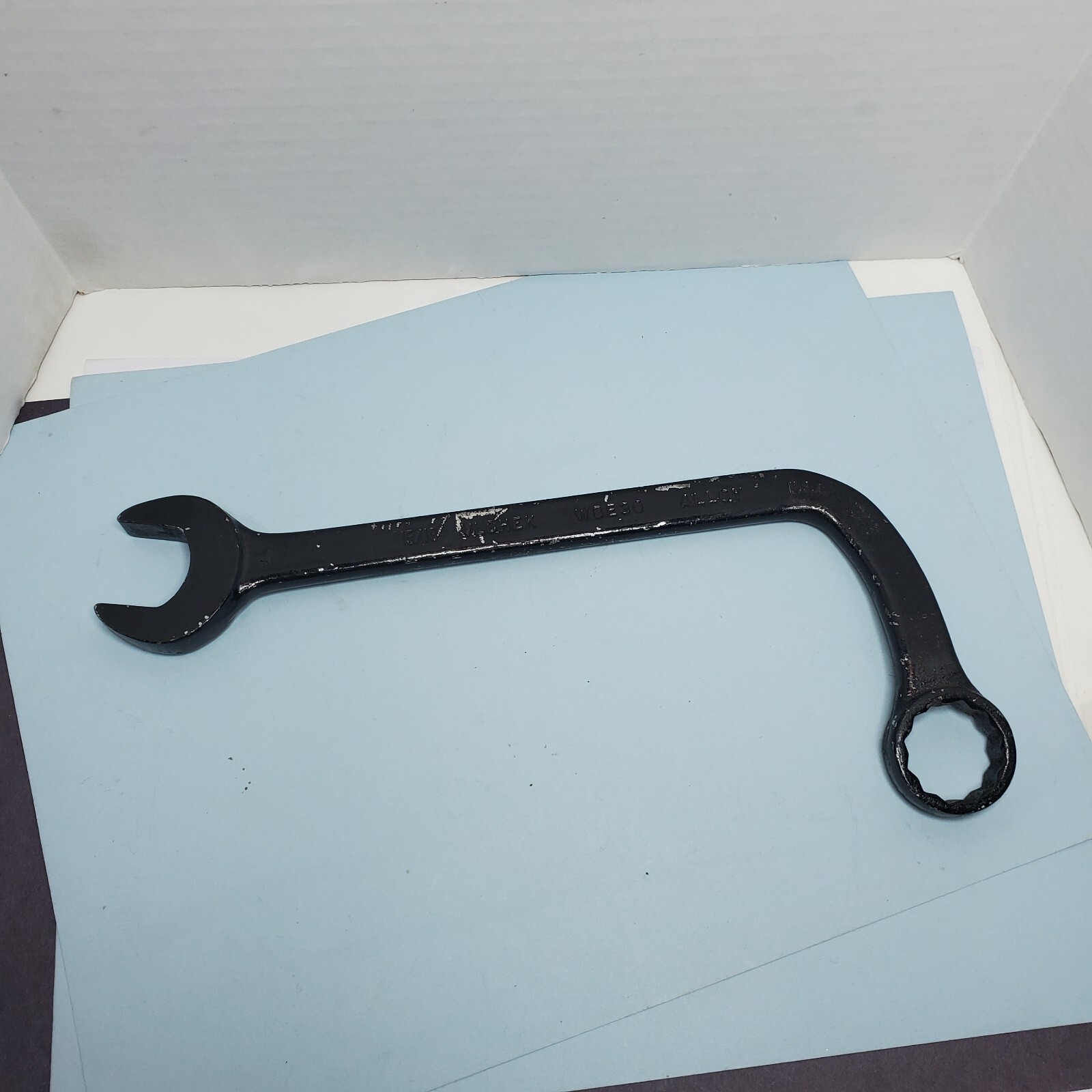 Vintage VLCHEK Tools WBE30 12 Point Combination L shaped Wrench 15/16″ USA Tool