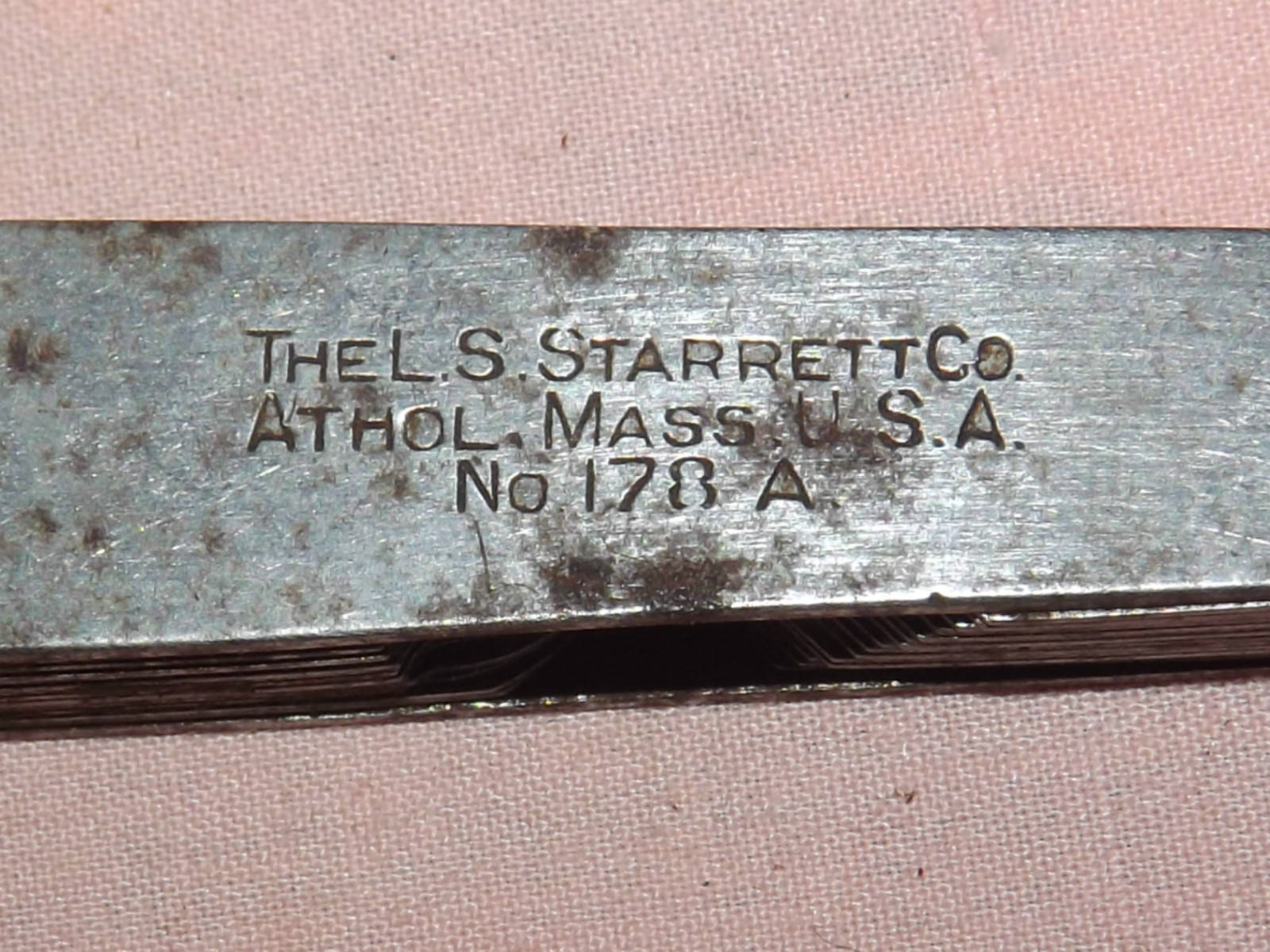 VINTAGE THELS STARRETT CO ATHOL MASS USA NO. 1778 A POCKET GAUGE