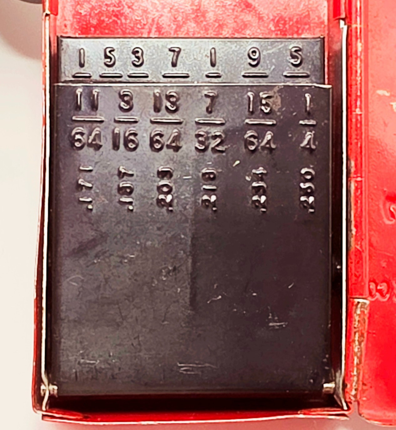 Vintage New Britain (NAPA) Red Metal Drill Index Case No Drills