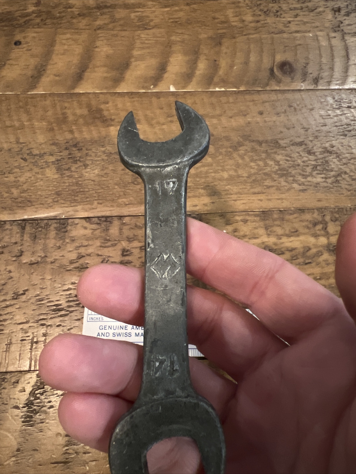 Vintage Suzuki Metric Double Open End Wrench 14x17mm RK Made in Japan