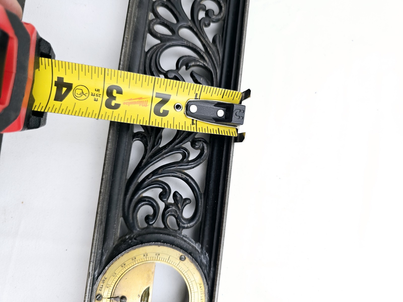 DAVIS SPIRIT LEVELS 24″ 18″ 12″ 6″ ANTIQUE CAST IRON LEVEL 1867 Pat. Rare Set