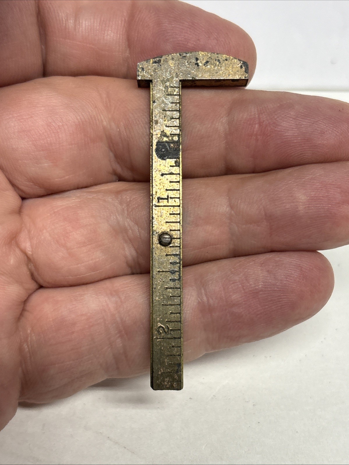 Vintage Stanley No. 36 Caliper Rule Sweetheart Mark Measuring Tool Made In USA