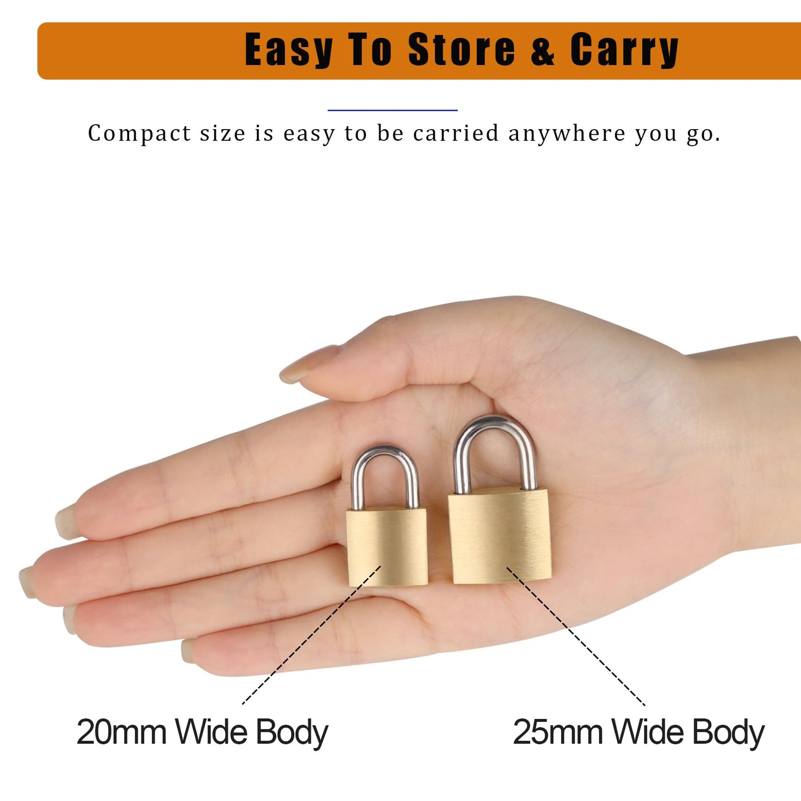 10Pack Small Locks Same Keys 3/4″ 20mm Solid Brass Padlocks Keyed Alike Mini