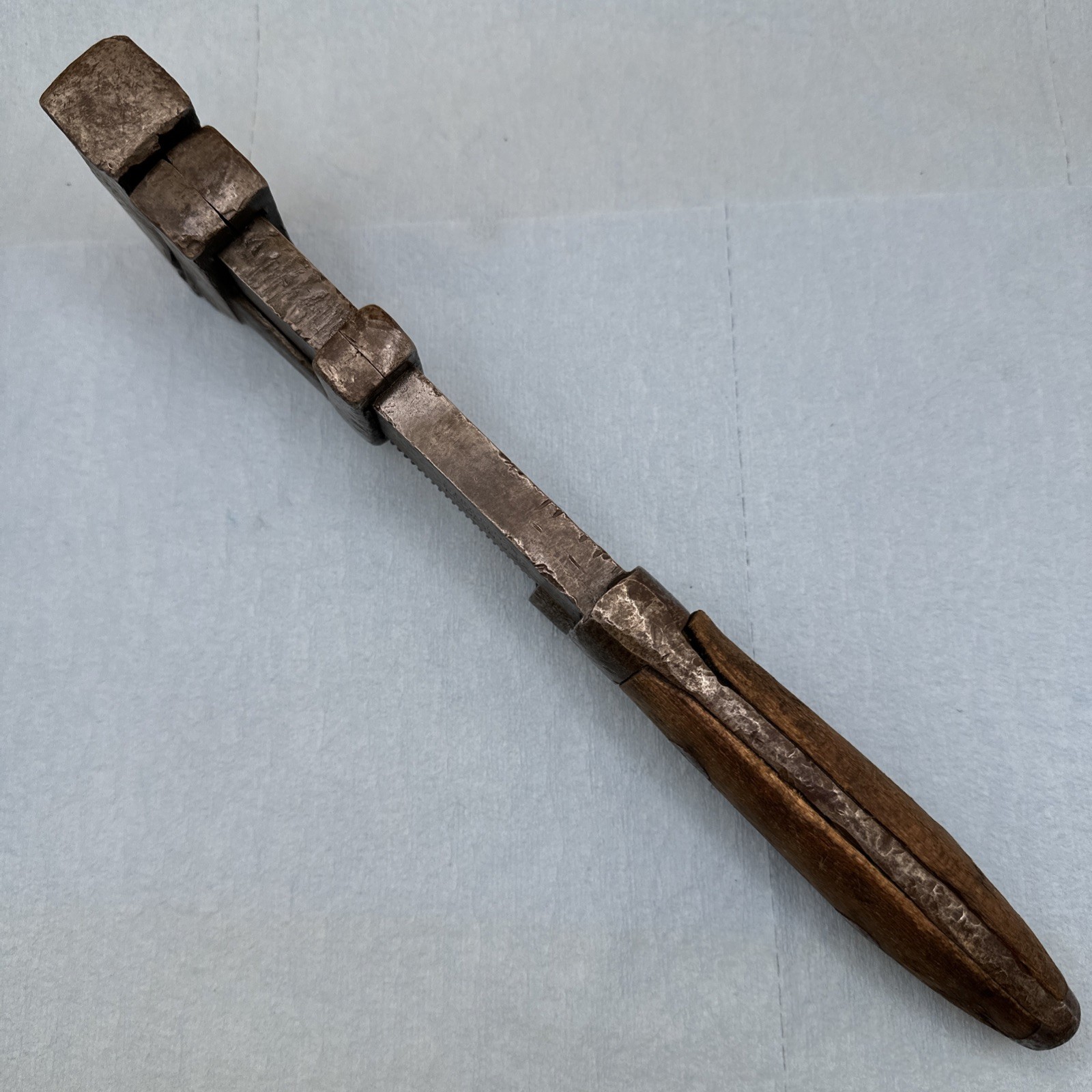 Antique P. S. & W. Co. 12” Solid Bar Pipe Wrench Pat. Jan. 14, 1896 Made In USA