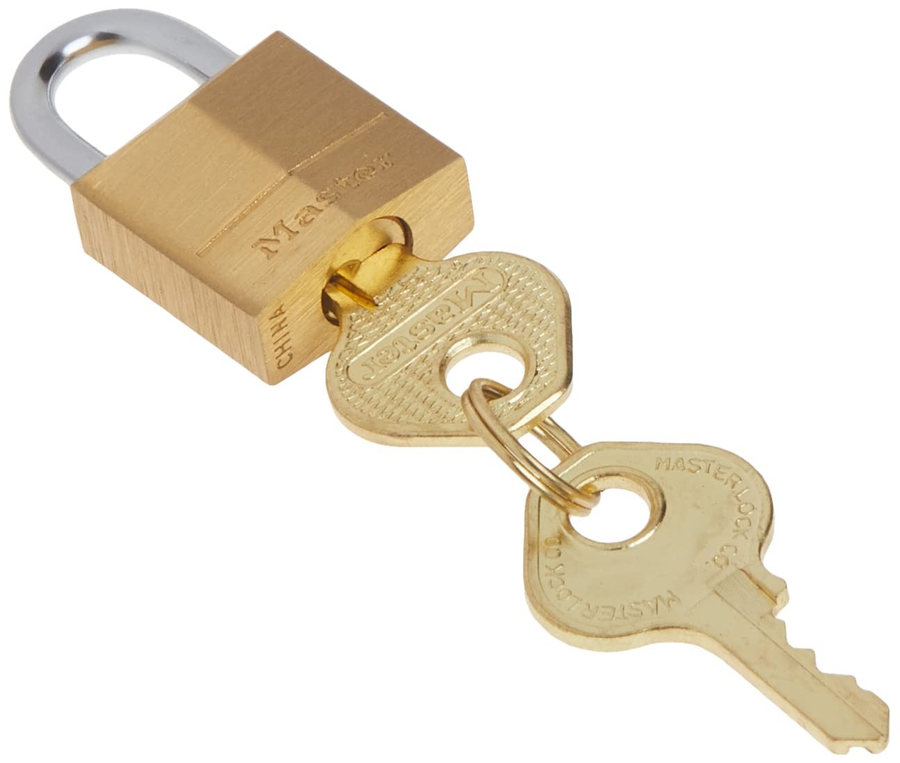 Padlock, Solid Brass Lock, 3/4 in. Wide, 120Q Pack of 4Keyed Alike