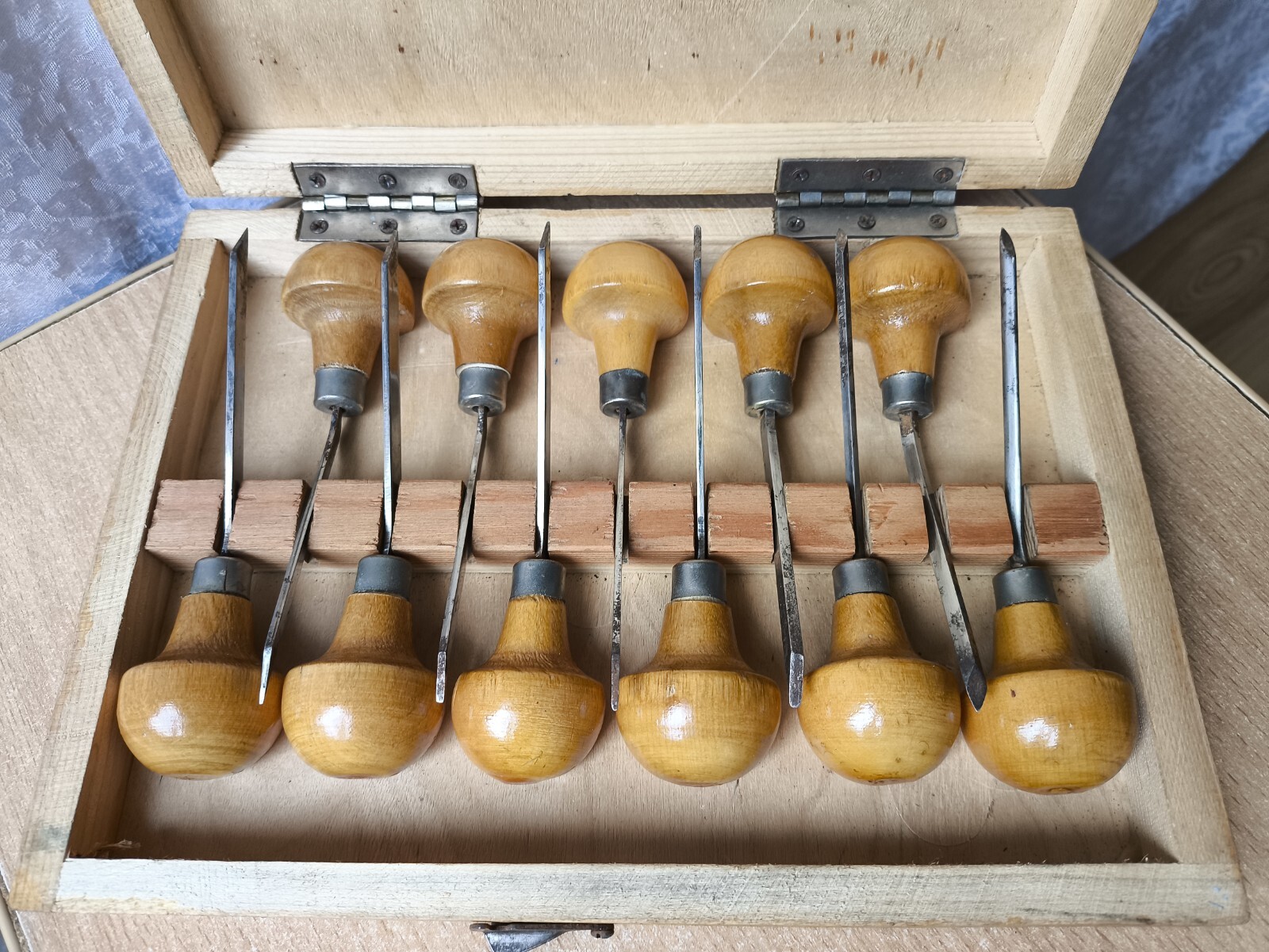 RARE Vintage Soviet Ussr INSTRUMENTS SET Tools CARVING HAND CHISEL WOODWORKING