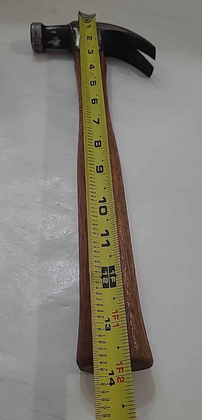 Vintage Claw Hammer 16oz. Flame Seal 324 Hand Tool Old