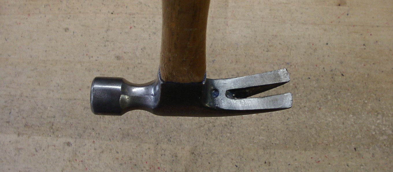 Vntg Vaughan 99-16oz. Straight Claw Hammer,1lb.4.1 oz,5-9/16″ Head,Orig Hndl,EXC