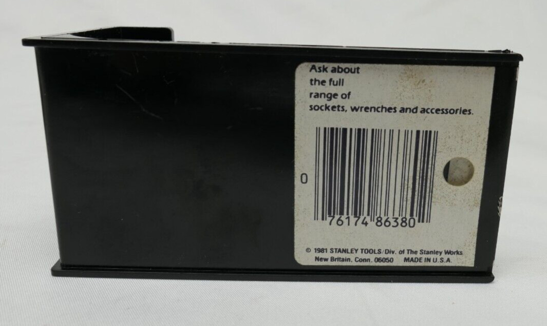 VTG 1981 Stanley Workmaster Spark Plug 5/8″ Socket 3/8 Drive 6PT #86-380 USA NOS