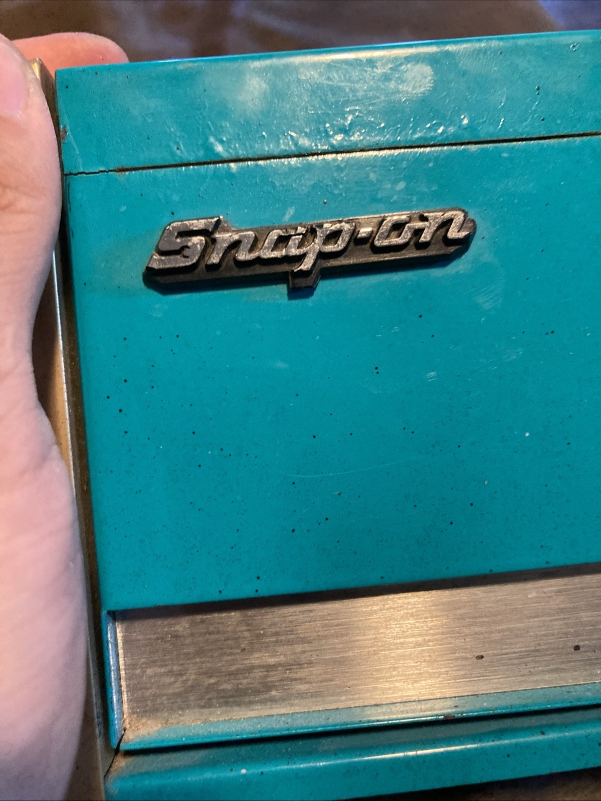 Snap On Miniature Tool Jewelry Box Teal Top Chest 3 Drawers Very Rare Color Beat