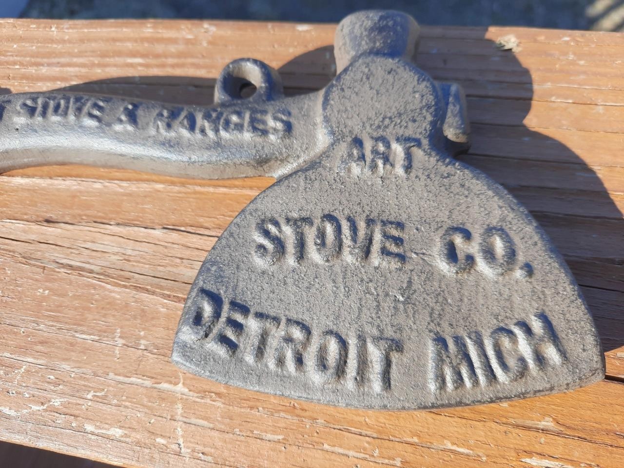 1901 WHISKEY PROHIBITION CAST IRON AXE ART STOVE CO DETROIT MI ADVERTISEMENT