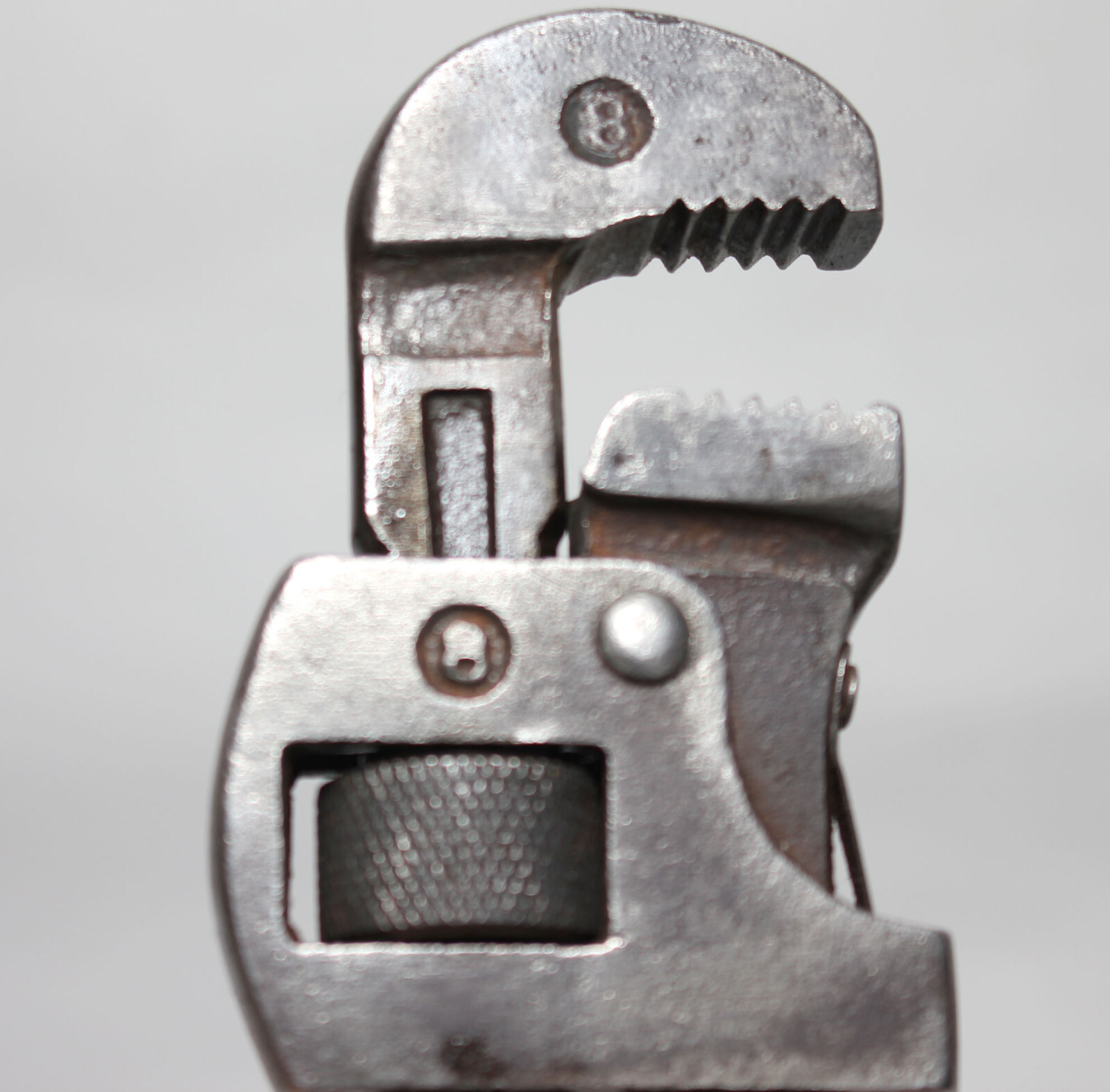 THE ERIE TOOL WORKS 8″ Stillson Patent PIPE WRENCH – MADE IN USA Vintage Nice!