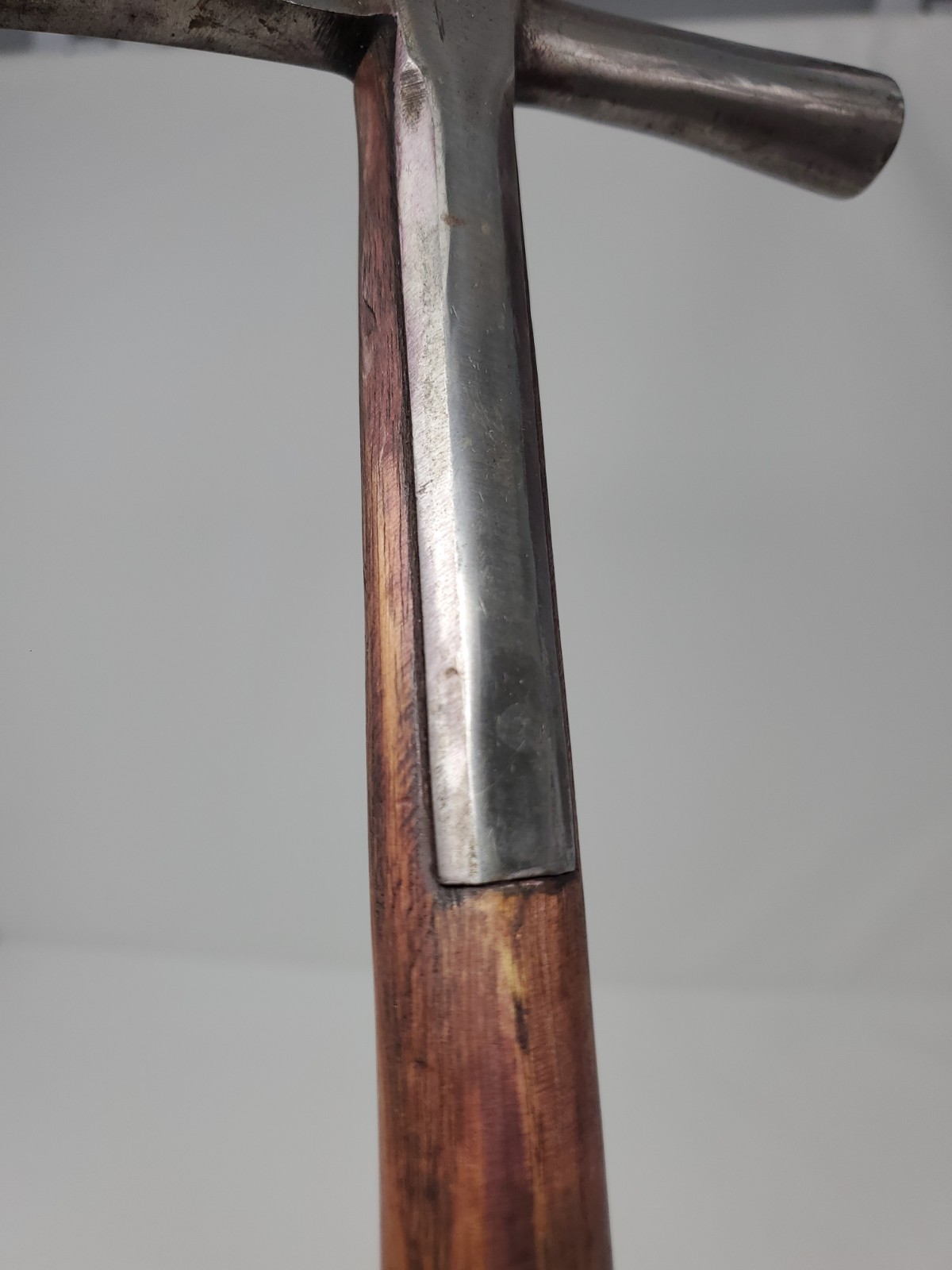 Antique English Strapped Upholstery Tack Hammer Smith Clover & See Sheffield #29