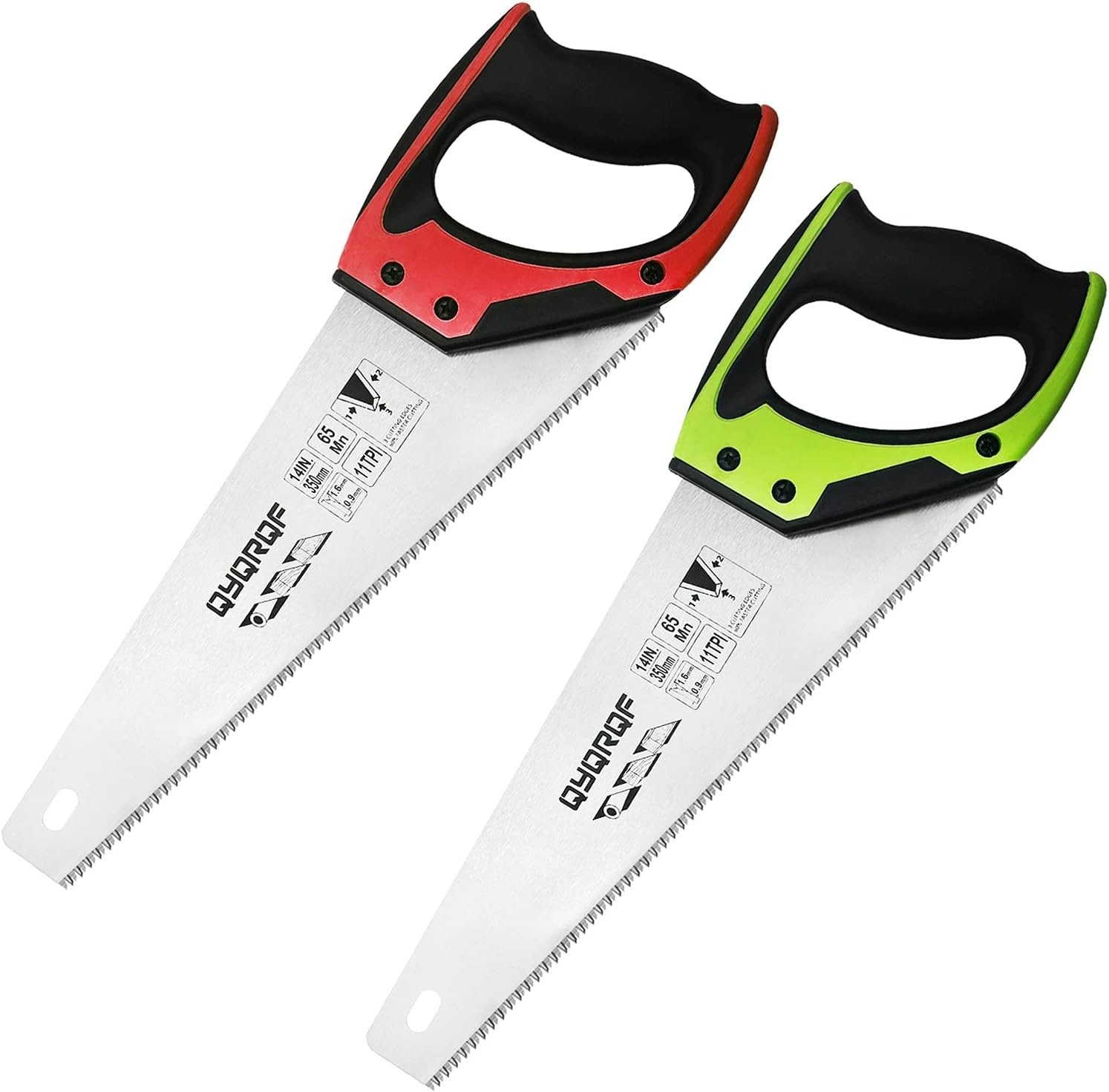 14in Pro Hand Saw – 11 TPI Ergonomic Soft-Grip for Effortless Cutting