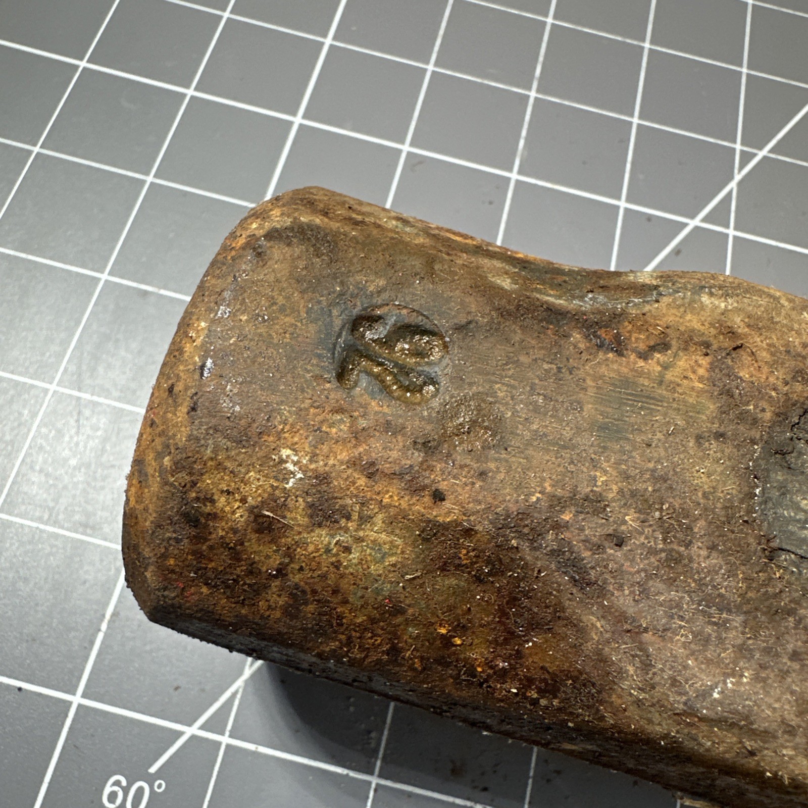 Vintage US Stamped 8 LB Sledge Hammer Head Blacksmith Drop Forged