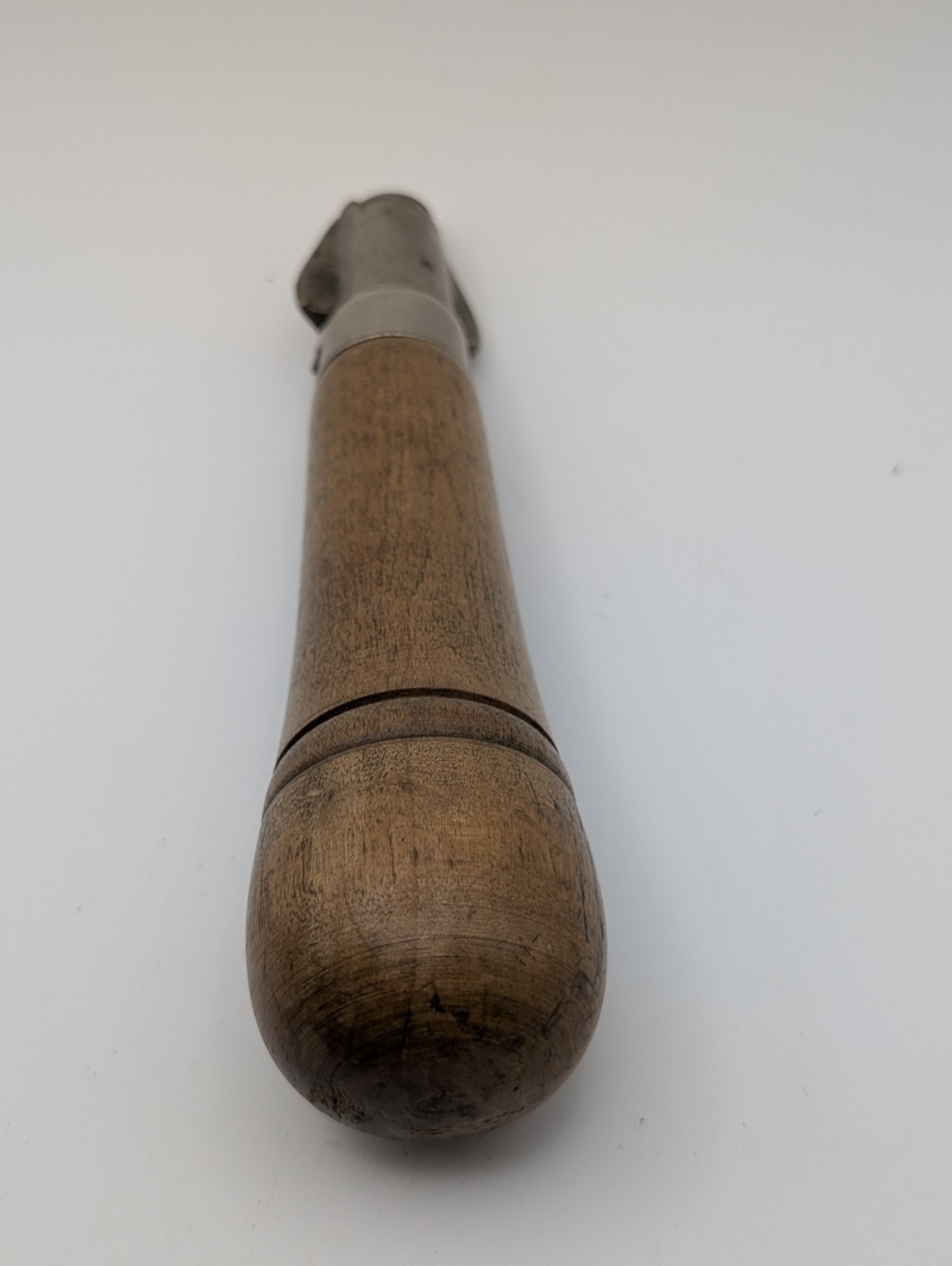 Vintage Hollow Handle Tool Set Wood Screwdriver Awl Gouge Bits w/ Cap
