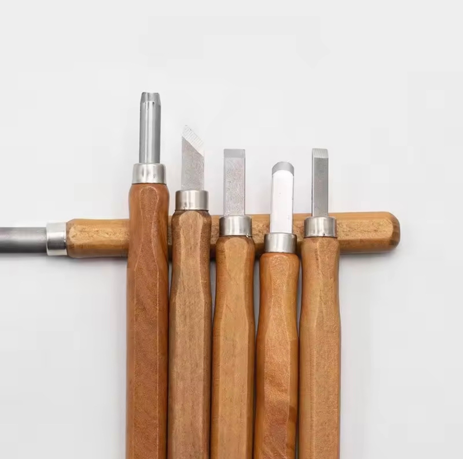 12PCS Wood Carving Tools Set Wooden Handle Woodworking Craft DIY Knife Kit