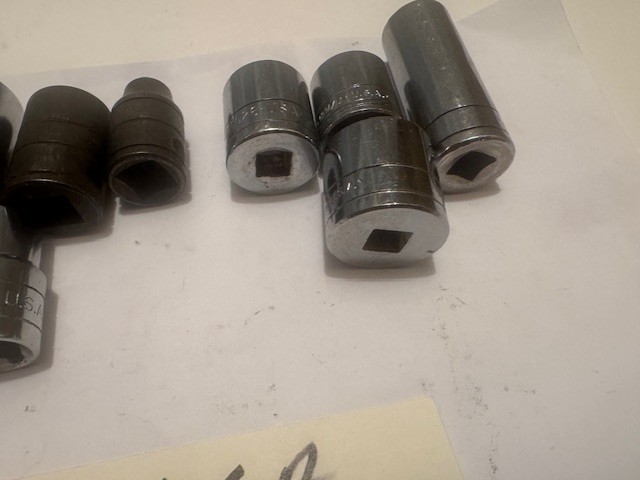 MADE USA VINTAGE S – K WAYNE 11 PC ASSORTED 1/2″ & 3/8″ DRIVE SOCKETS