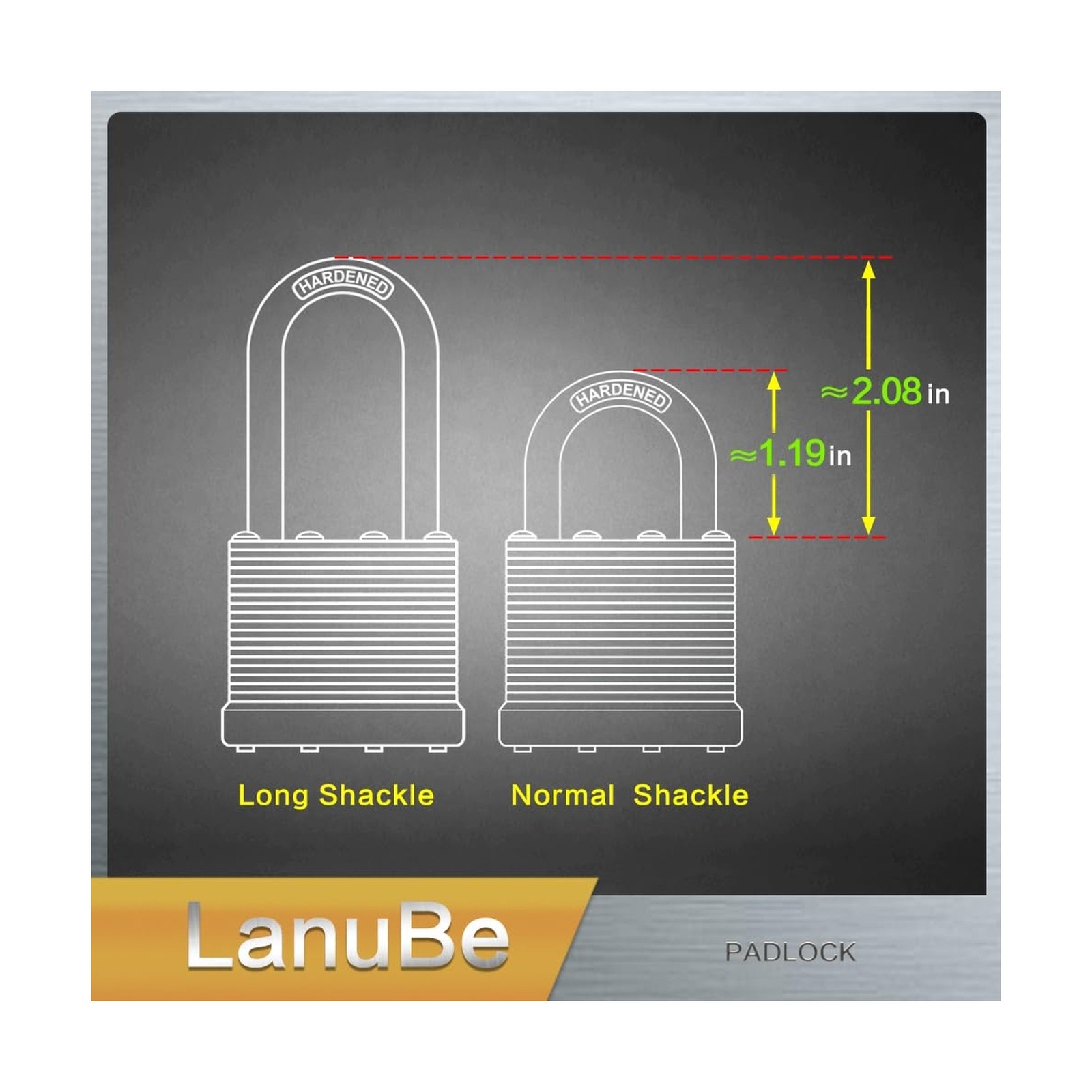 Lock Laminated keyed Padlock (1-9/16″, 40mm), keyed Alike Locks, Normal Shack…