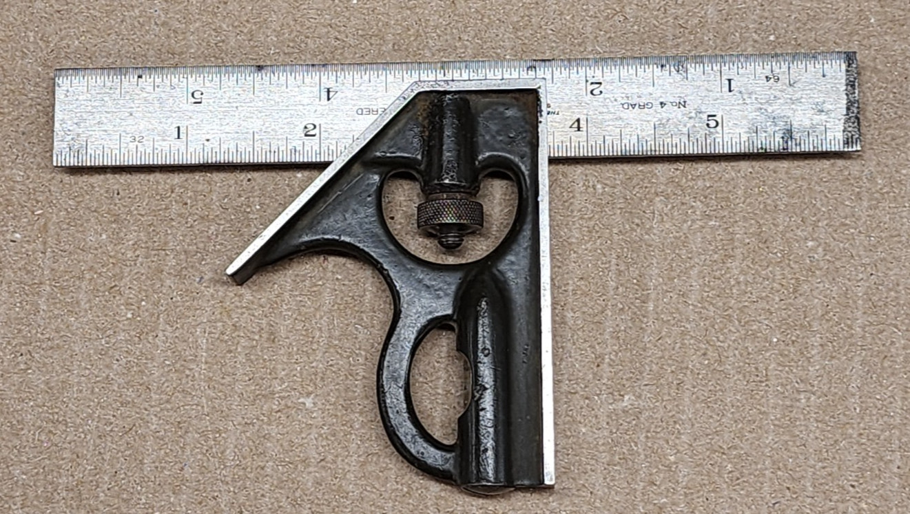 Vintage Lufkin 6″ Drop Forged Combination Square – Owned by Gene Landon