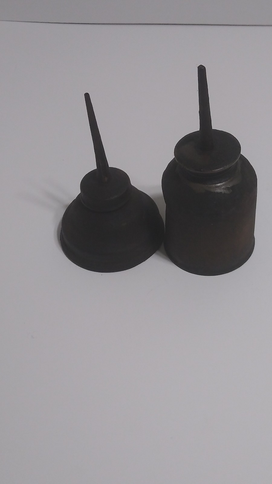 Vintage Oil Can Set of 2 Oilers w/ Spouts
