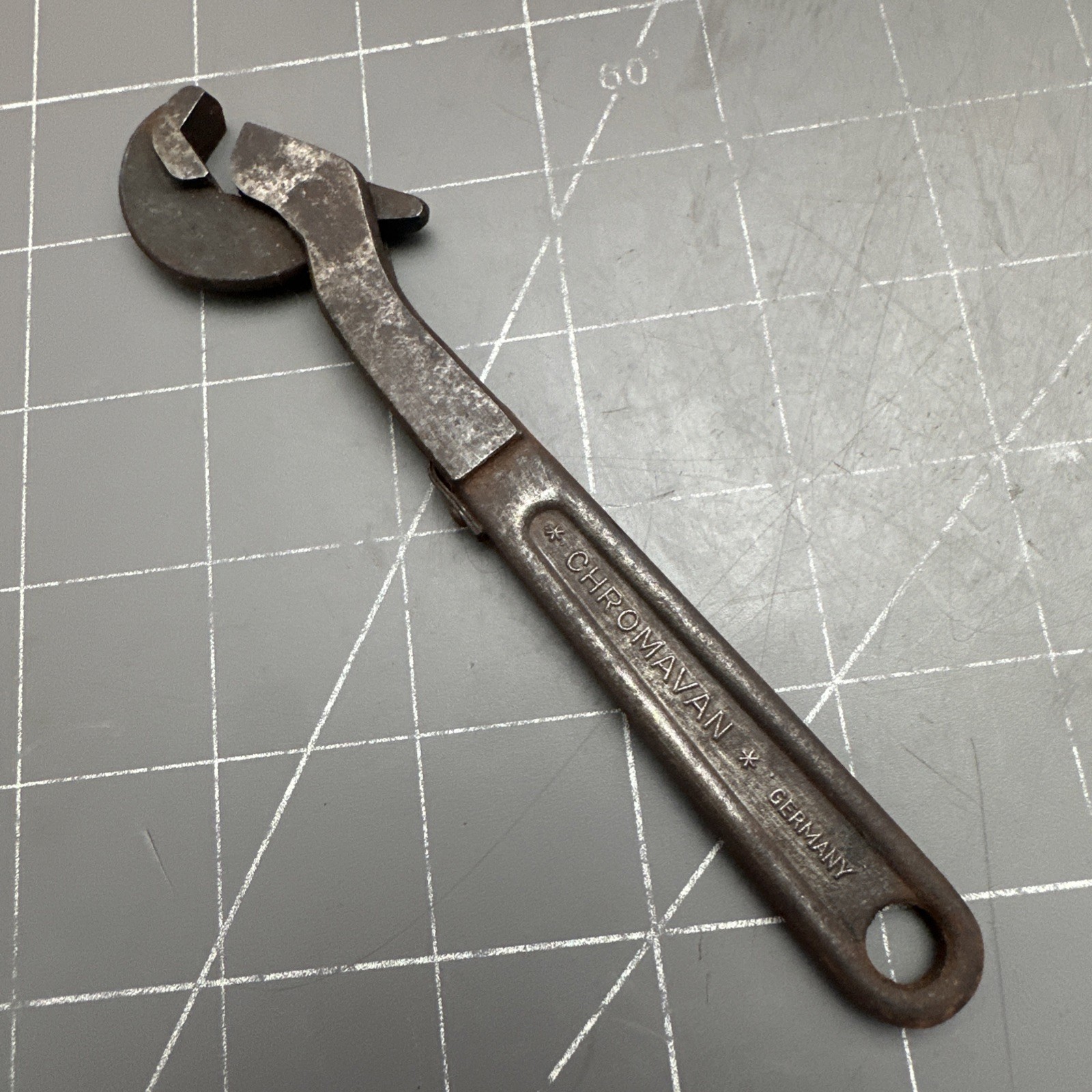 Vintage Chromovan 6” One-hander Self Adjusting Wrench – Made In Germany
