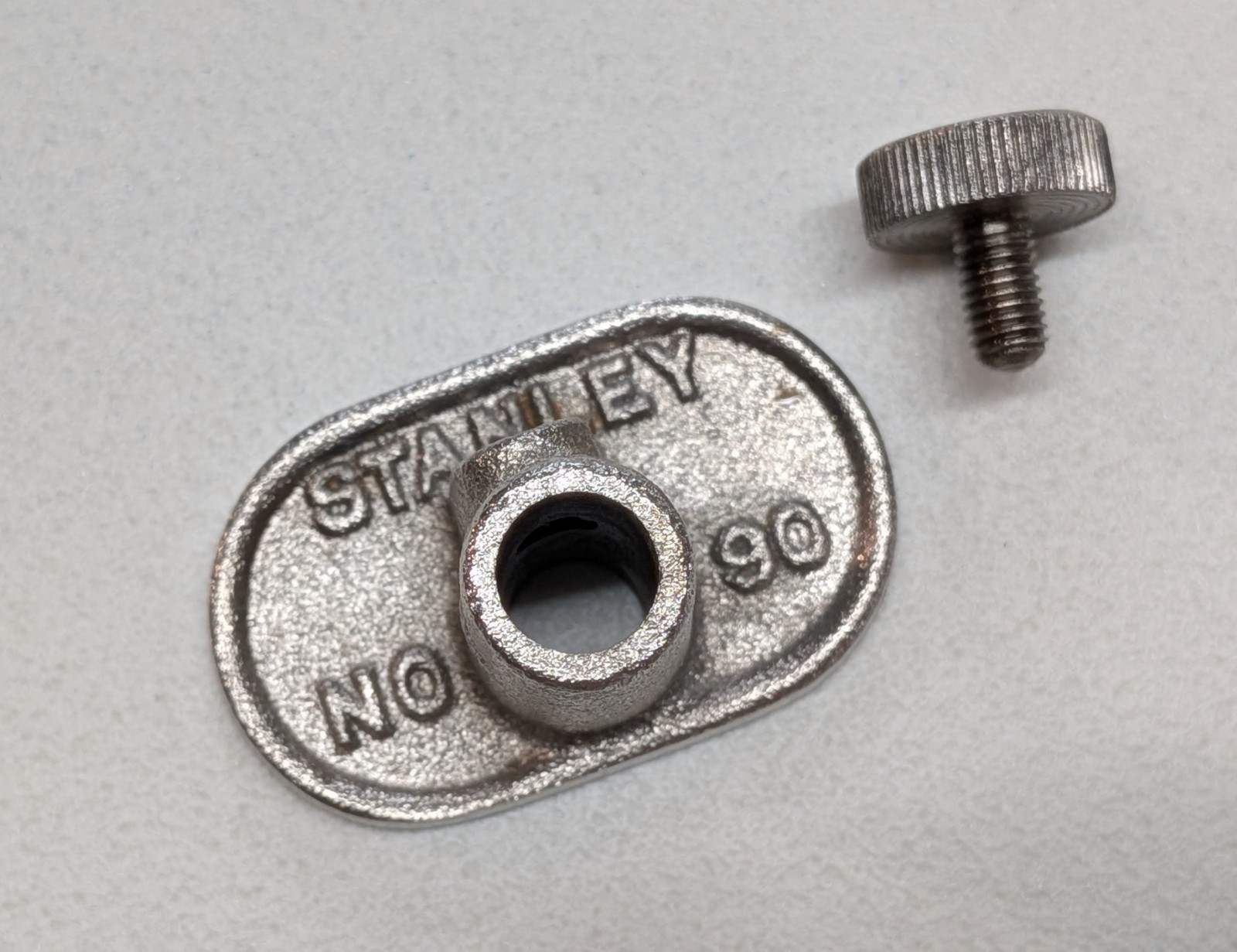 Vintage Stanley No. 90 All-Iron Marking Gauge Fully Nickel-Plated No Box NICE!