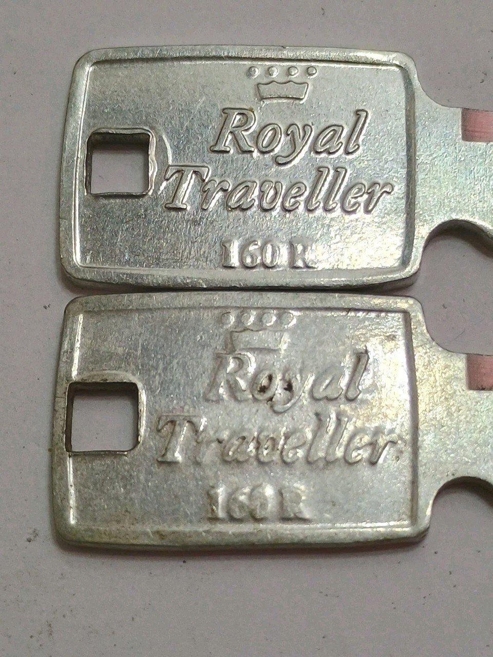 Pair of Vintage Royal Traveller # 160R Luggage Suitcase Keys Incl. Free S &H