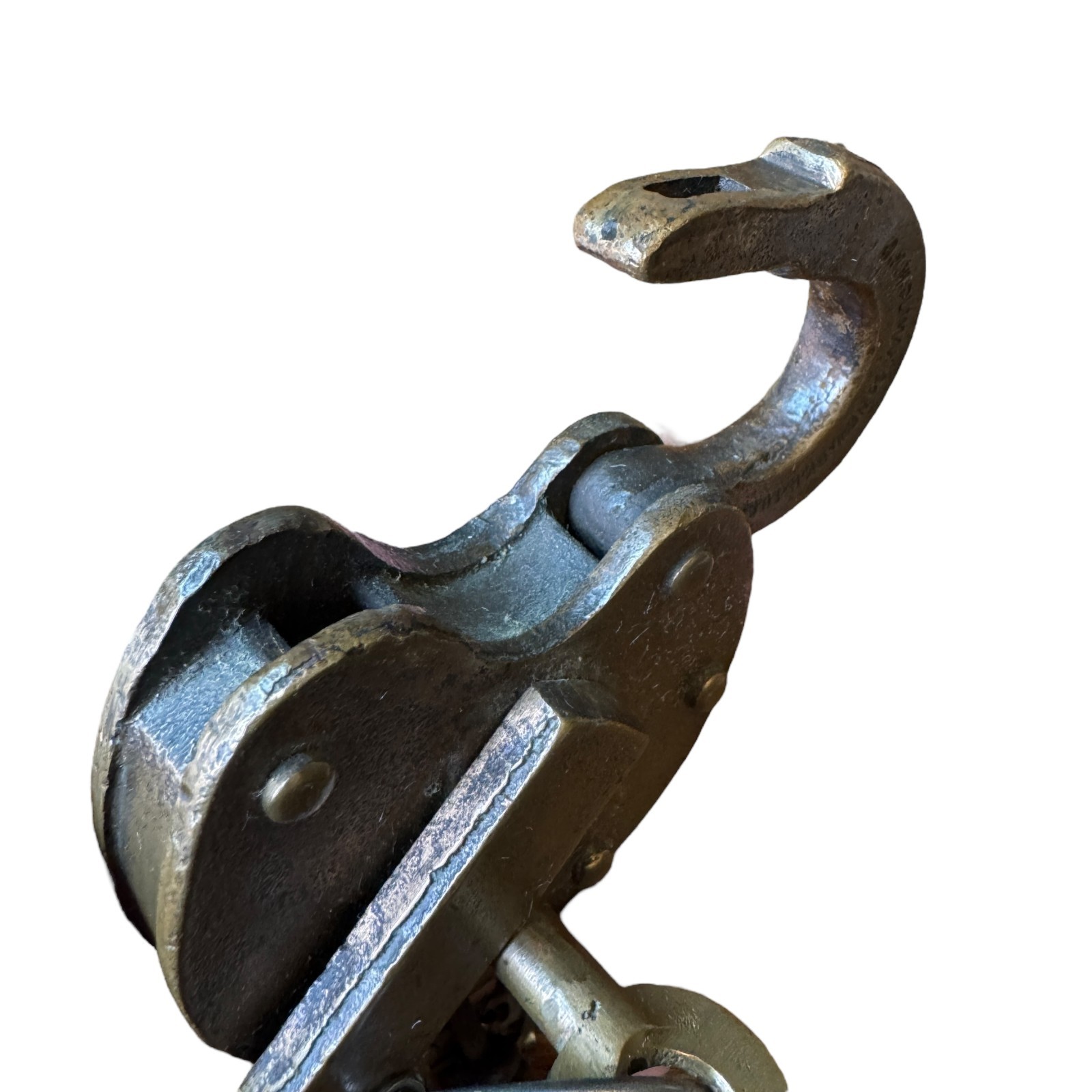 Antique JHW Climax Co Newark NJ Padlock No. 112 With Key Chain Hardware USA