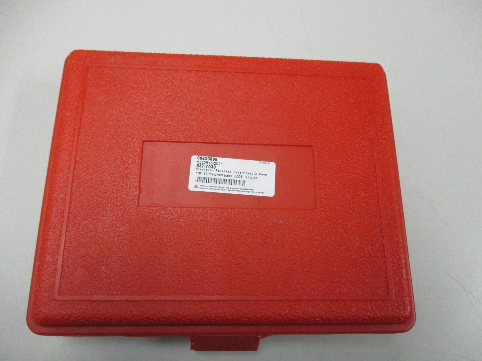 (9) 1/8″ Matched Pairs Precision Parallel Sets 1/2″ – 1-5/8″ Missing 3/4″ Set