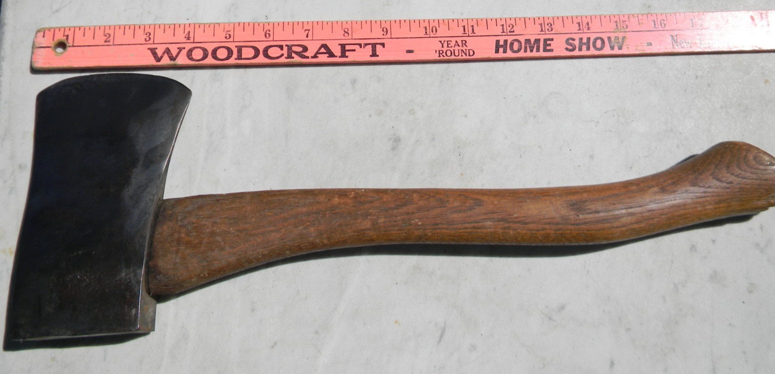 Vintage Plumb All American House Axe Hatchet 4″x6 1/4″ Head, 18in long 2 3/4 lbs